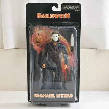 Michael Myers Horror Action Figure - Halloween Pumpkin Decor Toy Collectible Gift for Horror Fans