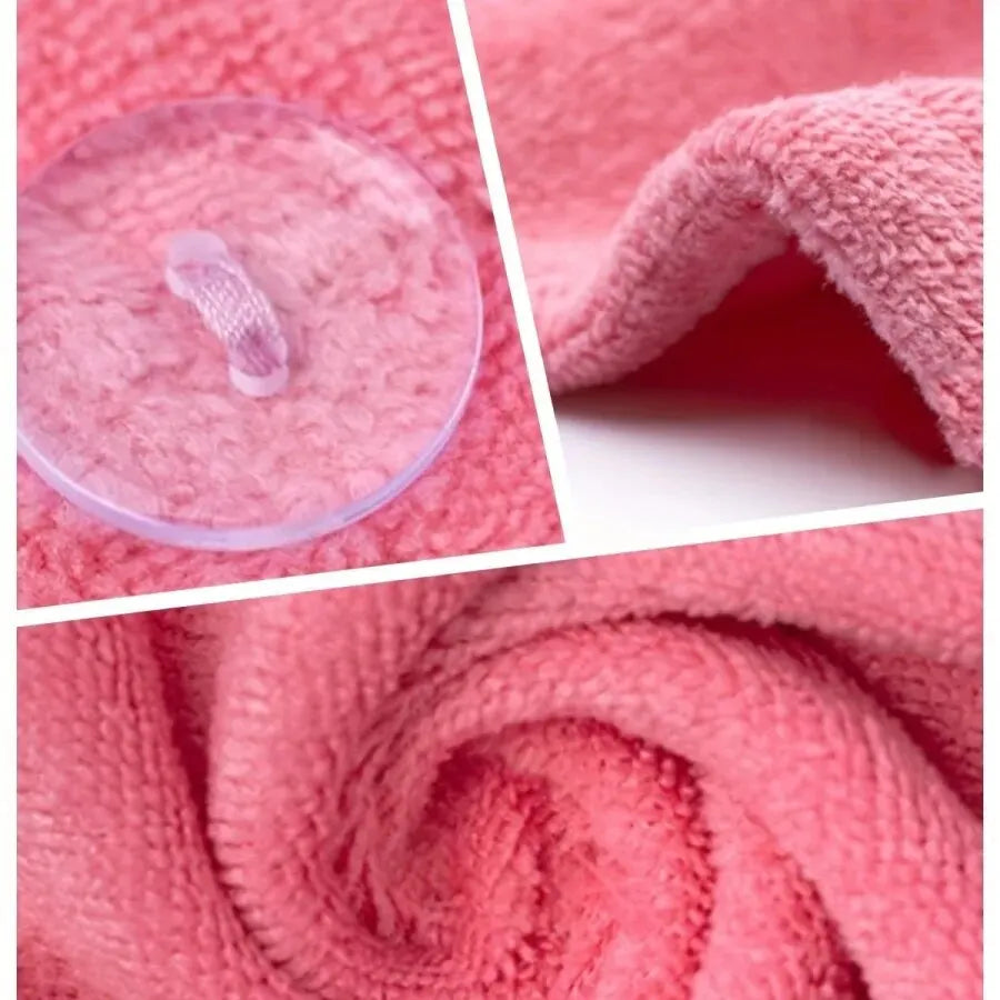 2-Piece Women’s Camisole Shower Dress — Sexy Backless, Absorbent Wearable Bath Towel Nightdress