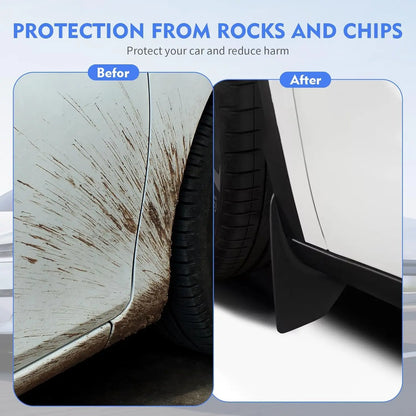 Tesla Model Y & Model 3 Highland Mud Flaps - All Weather Paint Protection Splash Guards