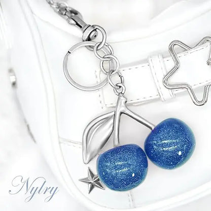 Cute Cherry Keychain Bag Charm – Purse Accessory for Handbags, Women’s Gift