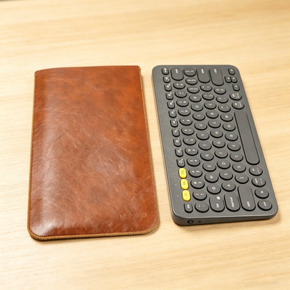 Ultra-Thin PU Leather Keyboard Sleeve - Slim Protective Pouch for Magic Keyboard 2nd/3rd Gen & Logitech K380