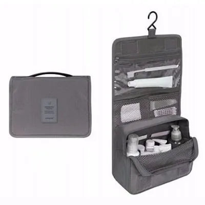 Waterproof Hanging Travel Makeup Bag – Bathroom Cosmetic Organizer for Men & Women