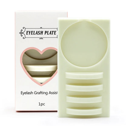 Reusable 2 in 1 Acrylic False Lashes Stand Pad & Glue Holder – Eyelash Grafting Assistor Tool