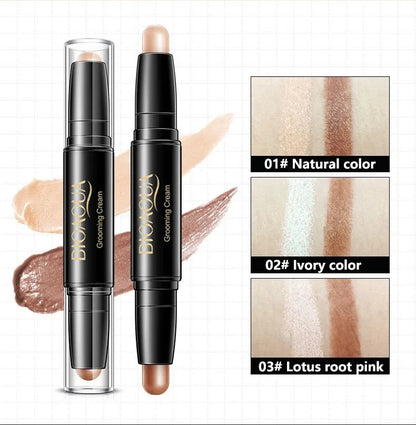 Professional Makeup Base Foundation Cream – Full-Coverage Concealer & Contouring Bronzer for Women