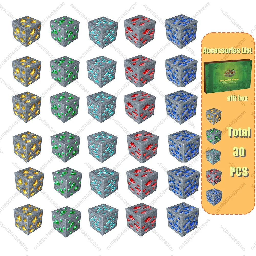 Magnetic Building Blocks Cube Set – STEM DIY Toy for Kids 3+, Boys & Girls, Sensory Model Gift