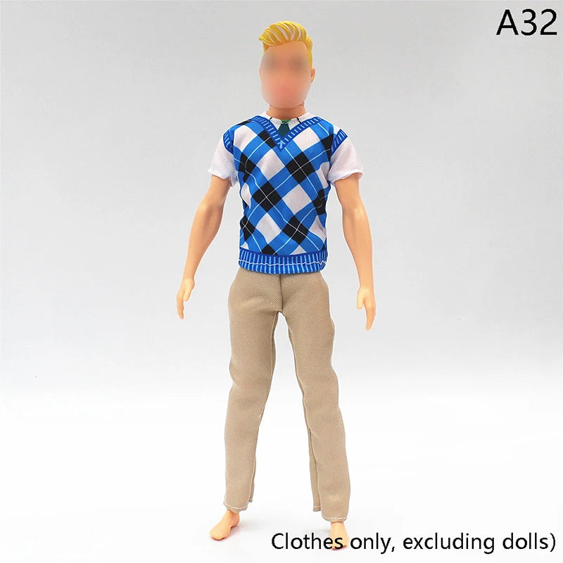 30cm Doll Clothing Set — Men’s Multi-Style Sports Outfit for Boyfriend Dolls