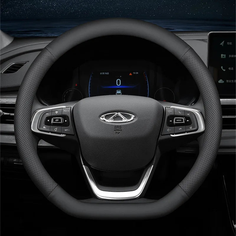 Ultra-Thin Universal Car Steering Wheel Cover — 37-38cm Breathable Wrap Accessory