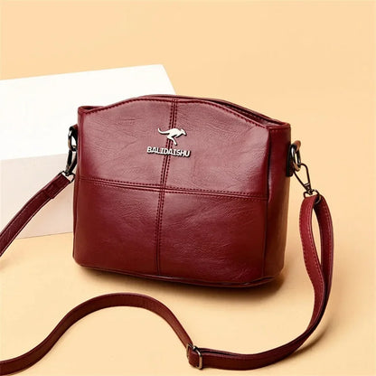Luxury Women’s Leather Handbag – Large Capacity Shoulder & Crossbody Designer Bag
