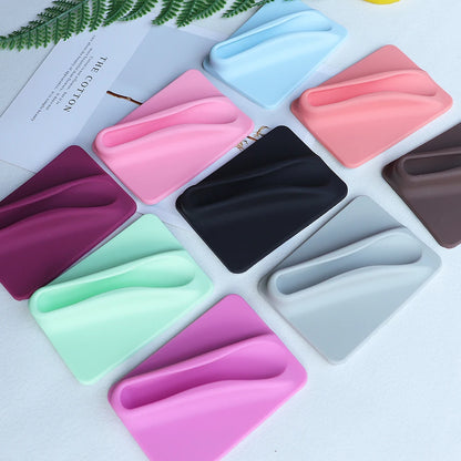 Silicone Lipstick Clip & Card Holder for Phone Case – Anti-Fall Lip Gloss Holder with Kickstand, Liquid Silicone Mobile Case