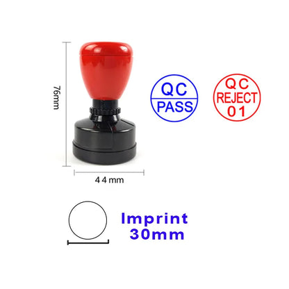 Custom Rubber Flash Stamp – Personalized Name, Logo, Signature for QA, Kids, Scrapbooking & Branding