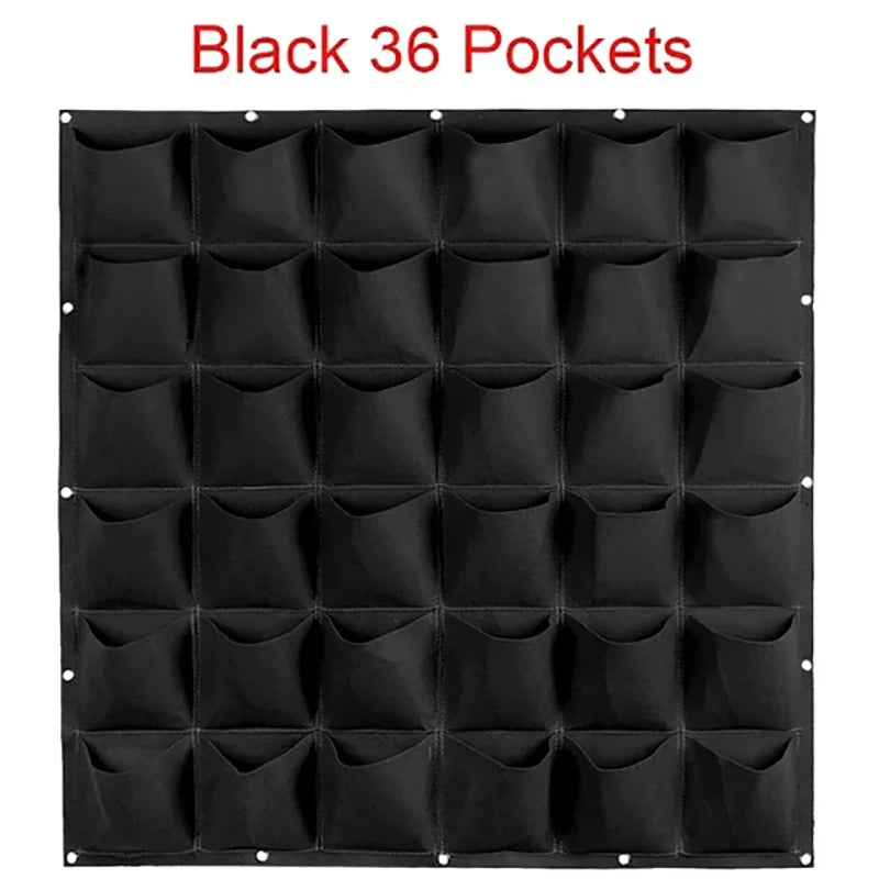 Wall Hanging Planting Bag – Multi-Pocket Vertical Garden Planter for Vegetables, Flowers, and Bonsai