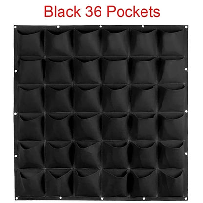 Wall Hanging Planting Bag – Multi-Pocket Vertical Garden Planter for Vegetables, Flowers, and Bonsai