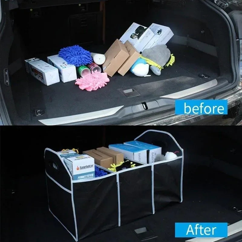 Foldable Car Trunk Organizer – Multi-Purpose Storage Box for Toys, Food & Car Accessories