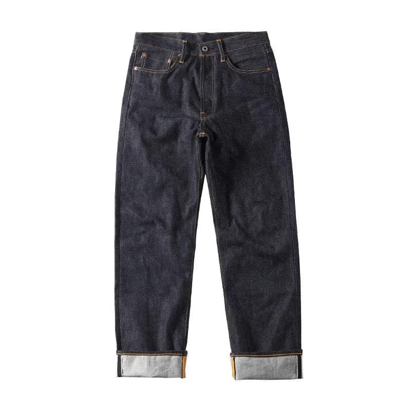 Red Tornado 55501 Men’s Jeans – Relaxed Straight Fit Raw Selvedge Denim Amekaji Style Pants
