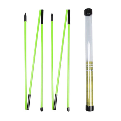 6 Colors Golf Alignment Sticks – Collapsible Practice Rods for Putter Green & Swing Training Tools