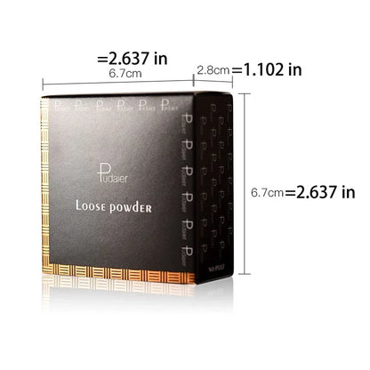 Matte Loose Setting Powder – Oil-Control Mineral Face Concealer, Bronzer & Contour for Dark Skin