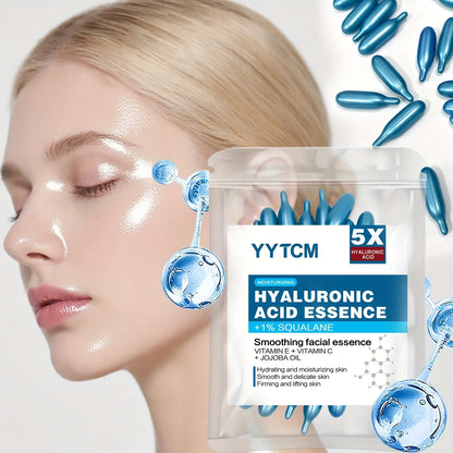 Hyaluronic Acid Deep Moisturizing Capsule Essence – Brightening Skin Serum (0.4g x 30 Capsules) Hydrating Skincare Treatment