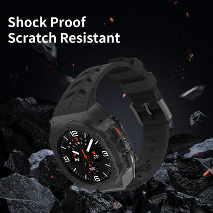 Luxury Carbon Case & Rubber Strap Kit – Samsung Galaxy Watch Ultra 47mm Accessories
