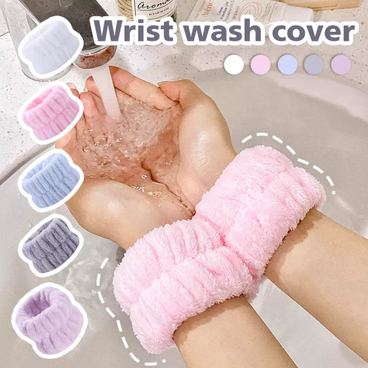 Microfiber Wrist Washband: Soft, Absorbent Towel Wristbands for Face Washing and Wetness Prevention
