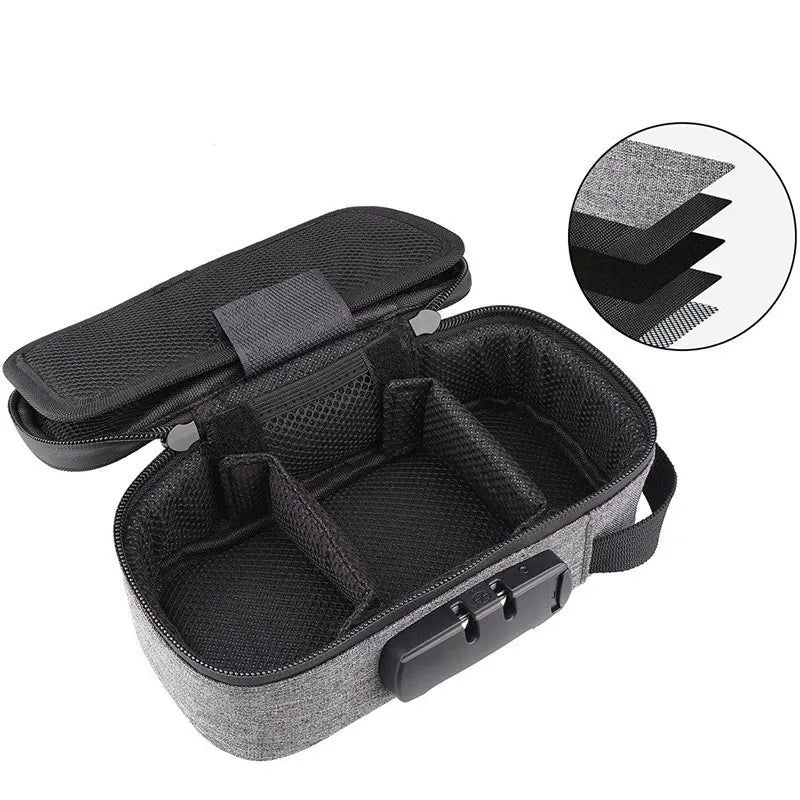 Large-Capacity Smell Proof Bag with Lock — Activated Carbon Deodorizer Portable Pipe Storage Bag