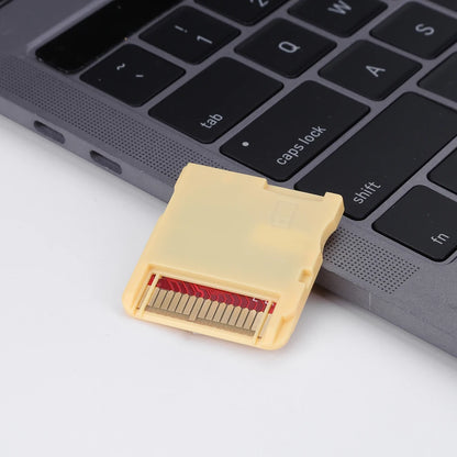 Secure Gold & White R4 SDHC Flashcard – Portable Memory Card for Nintendo 3DS Video Games