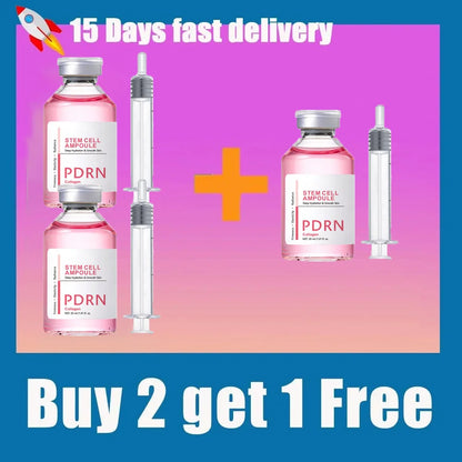 PDRN Stem Cell Serum Ampoule - Collagen Moisturizing Essence for Hydrated, Radiant-Looking Skin and Fine Line Care