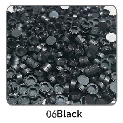 1000Pcs 1x1 Round Building Blocks Set - 52 Color DIY Creative Educational Bricks Compatible with 98138 Toy Kits for Kids