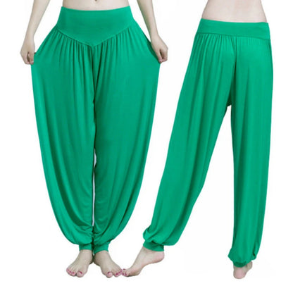 Women's Plus Size Yoga Pants - Colorful Full-Length Leggings for Yoga, Dance, and Tai Chi, Made with Soft Modal Fabric