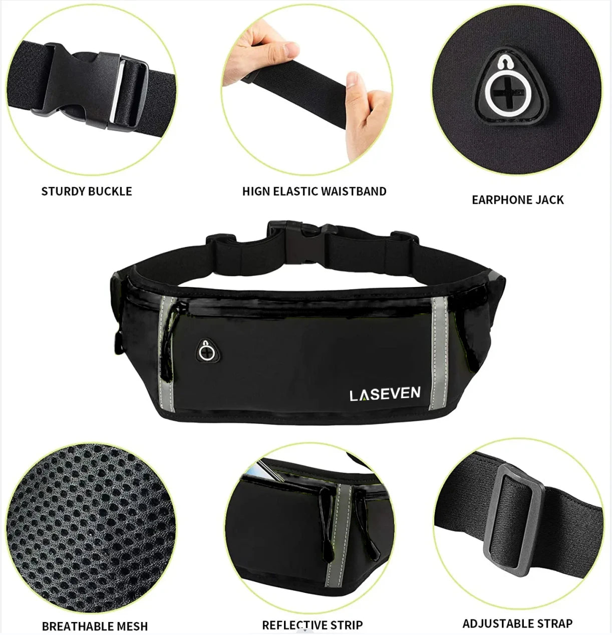 Large Waterproof Running Waist Bag: Sports Mobile Phone Pouch for Jogging, Gym, Fitness - Essential Sport Accessory