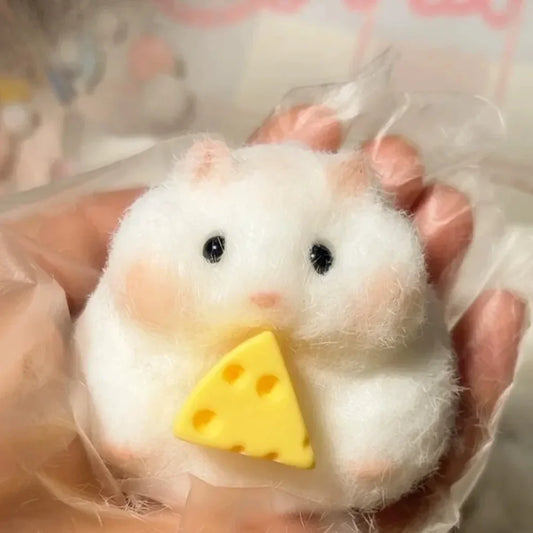 Taba Squishy Hamster Toy - Cute Silicone Mochi Fidget Toy for Stress Relief, Relaxation & Gift Giving