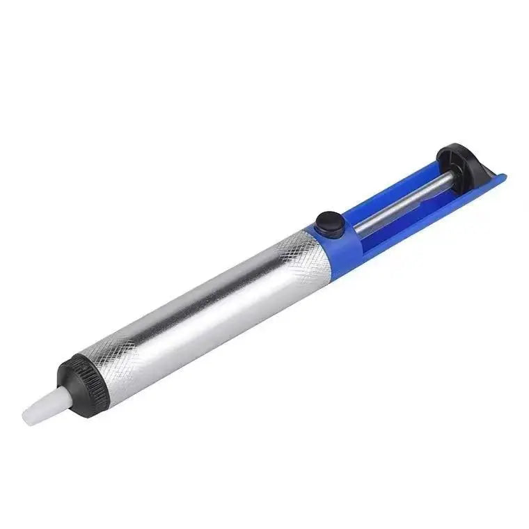 Aluminum Desoldering Pump - Blue Vacuum Solder Sucker Tool for Tin Removal and Electronics Repair