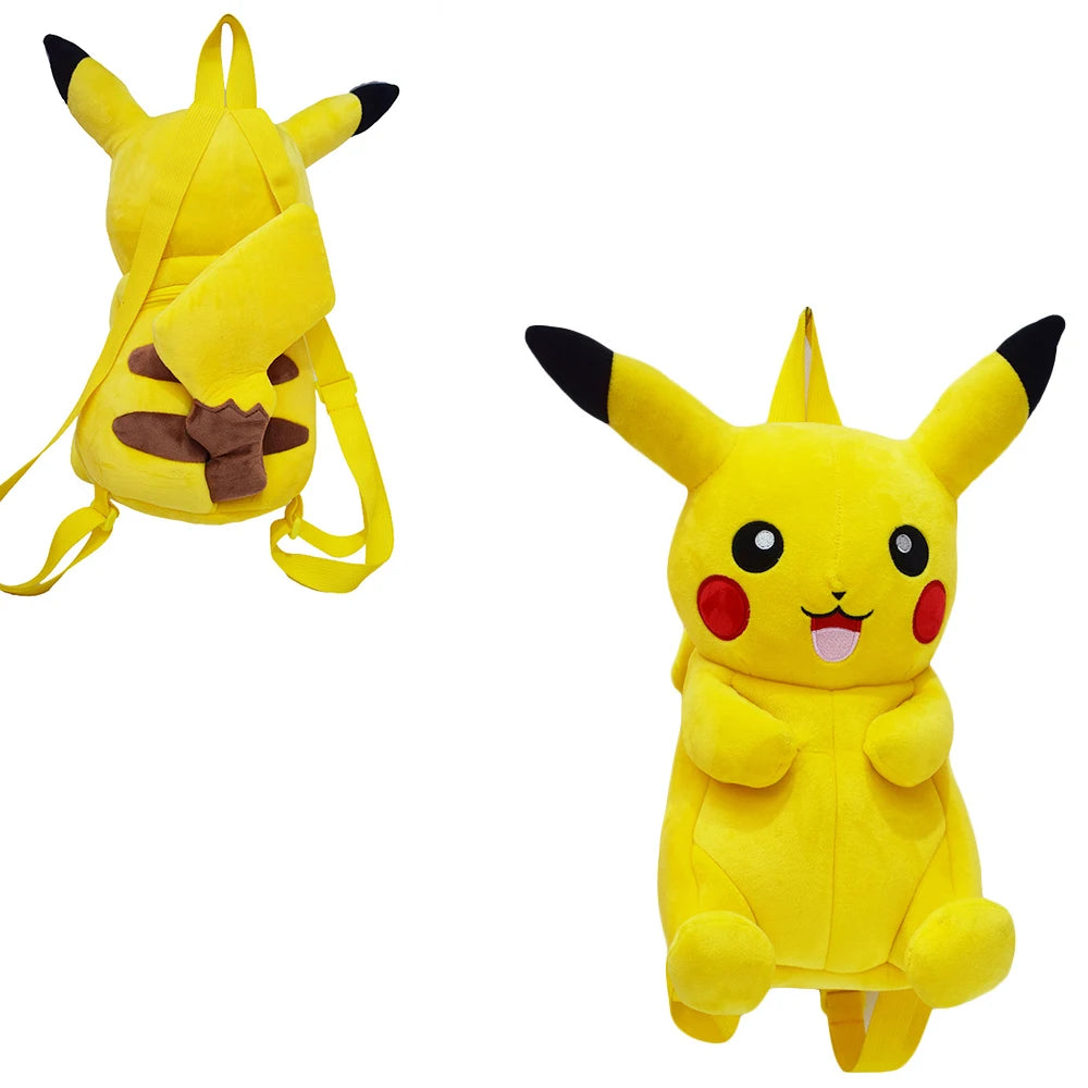 Pokemon Plush Backpack – Pikachu, Snorlax, Eevee, Mimikyu, Mew, Gengar, Charizard, Piplup & Slowking Toy Doll Gift for Kids
