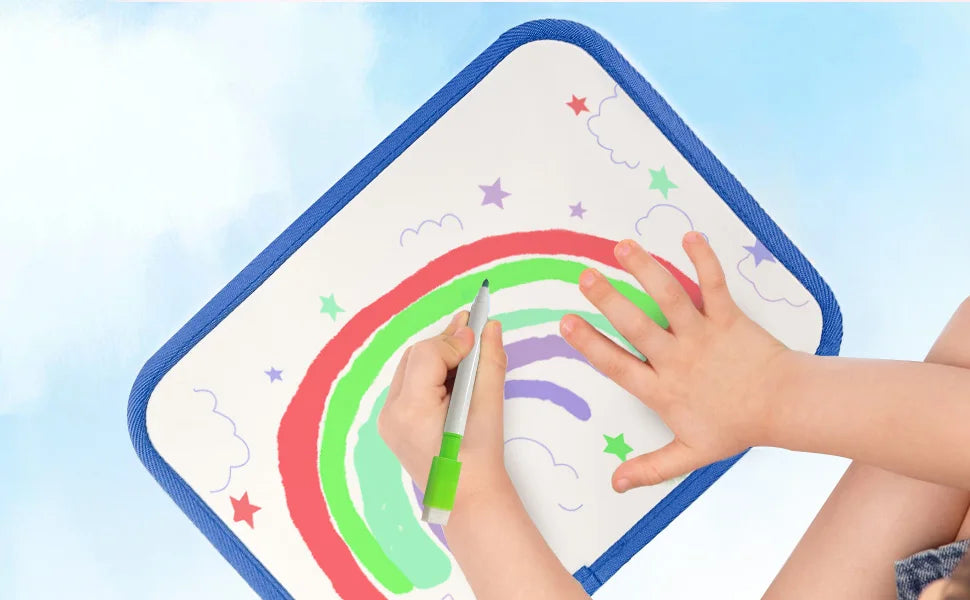 TUNJILOOL Montessori Busy Board – Early Educational Toy for Toddlers, Felt Cloth Story Book, 3D Shape & Color Match