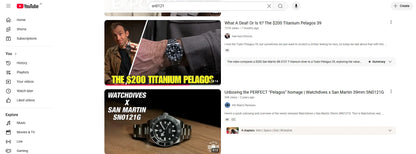 San Martin SN0121T Titanium Diving Watch – NH35 Automatic, Grade 2 Titanium, 120-Click Bezel, 300M Waterproof Wristwatch