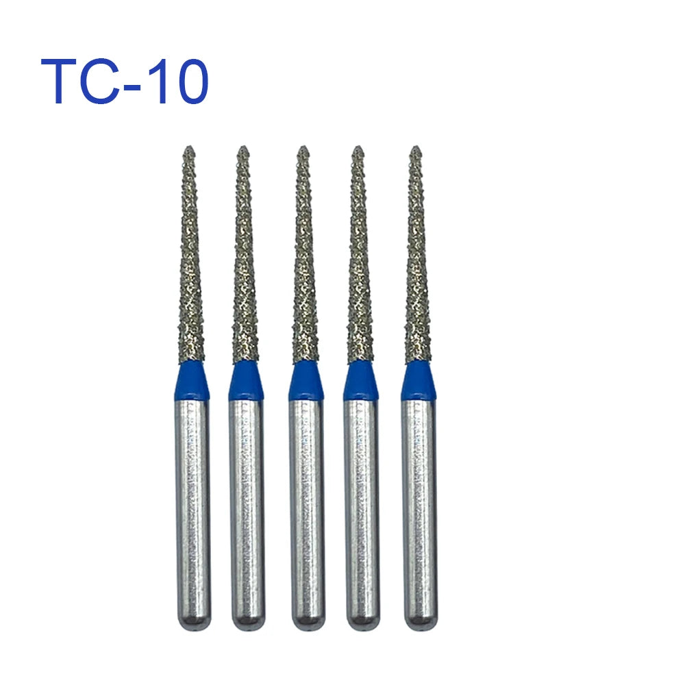 5pcs FG Dia 1.6mm Dental Drills – High-Speed Handpiece Diamond Burs for Teeth Whitening