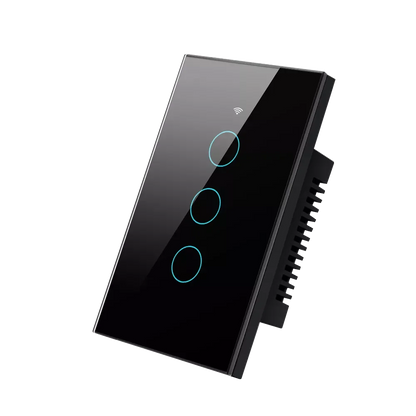 Tuya Smart WiFi Bluetooth Wall Touch Light Switch No Neutral Wire Required US 1-4 Gang Alexa Google Home Compatible Switch