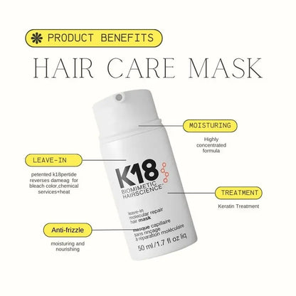 5/1pcs K18 Leave-In Molecular Keratin Repair Hair Mask – Deep Treatment to Soften & Restore Damaged Hair and Scalp