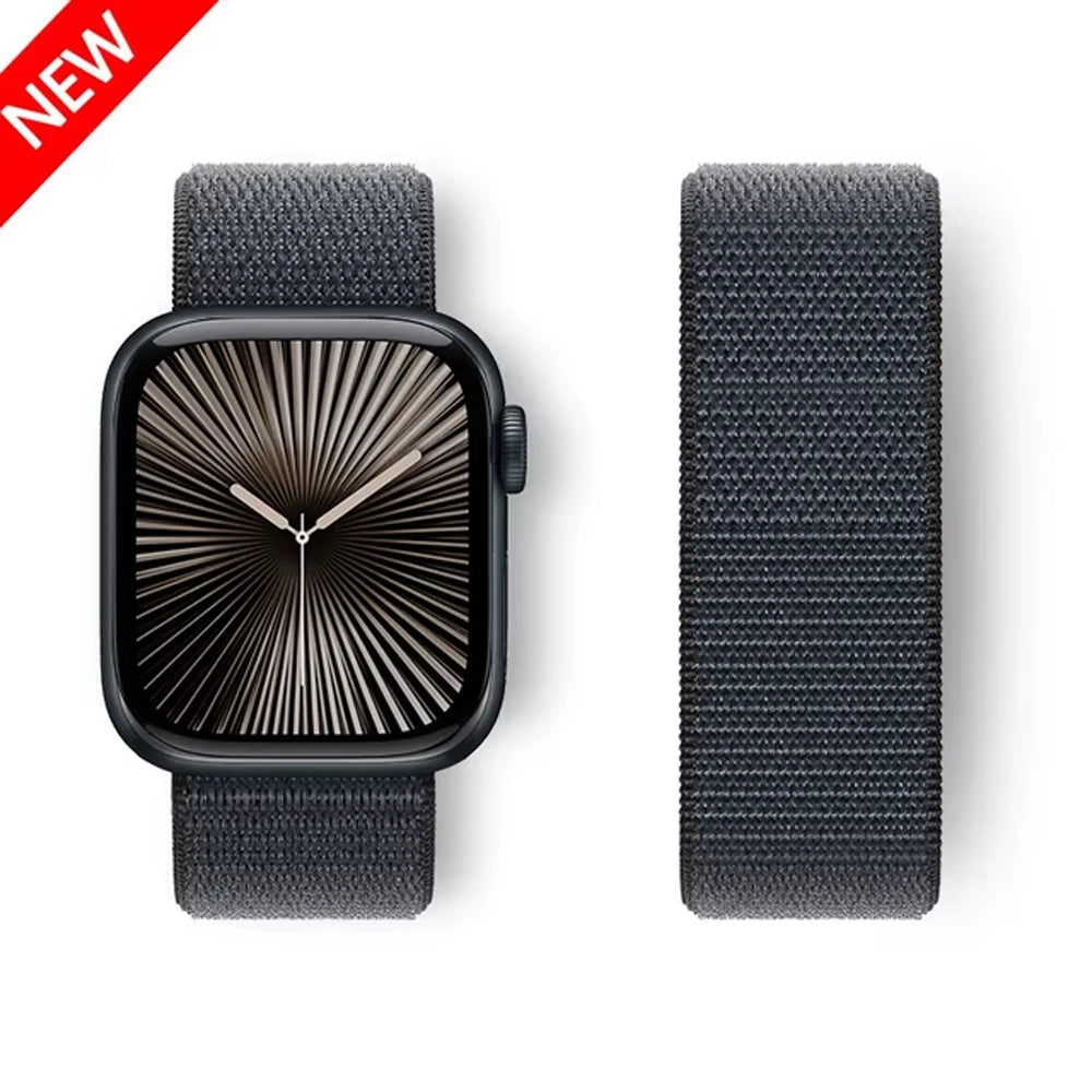 Sport Loop Strap for Apple Watch Band 40mm–49mm – Compatible with Series 3–10, SE & Ultra Adjustable Bracelet
