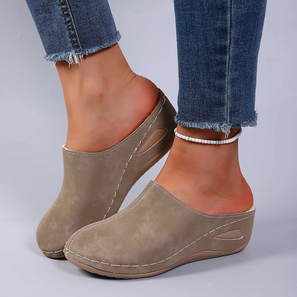Women’s Platform Summer Slippers - Comfortable Slip-On Beach Sandals for Casual Wear