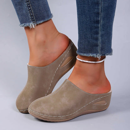 Women’s Platform Summer Slippers - Comfortable Slip-On Beach Sandals for Casual Wear