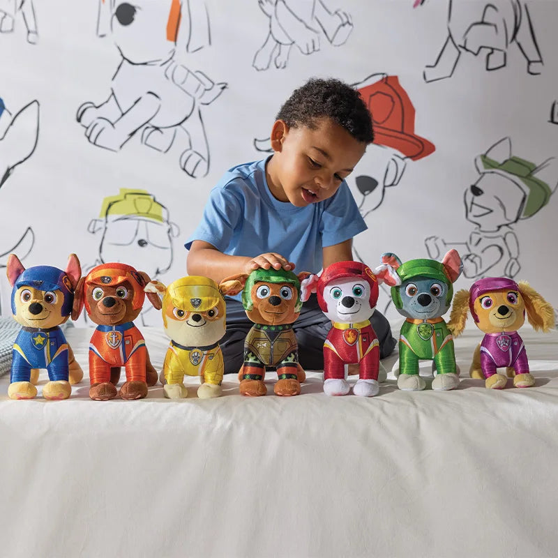 Paw Patrol Rescue Wheels Plush Toy Collection - Soft Stuffed Animal Characters Chase Skye and More Kids Birthday Gift