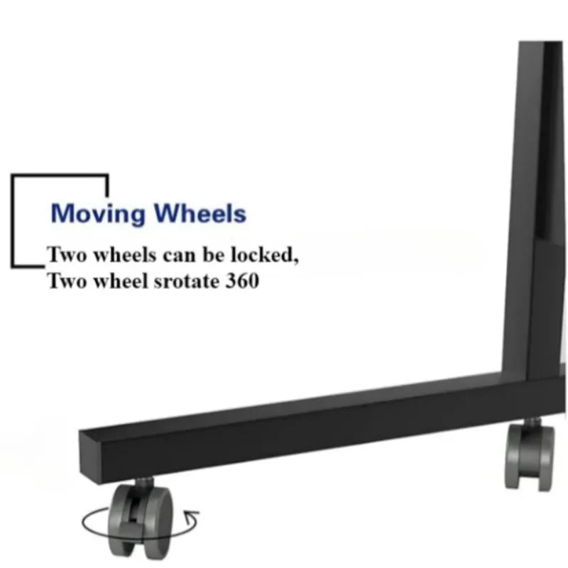 Portable Adjustable Height Desk with Wheels – Oversized Mobile Laptop Study Table for Dormitory, Home Office & Student Use