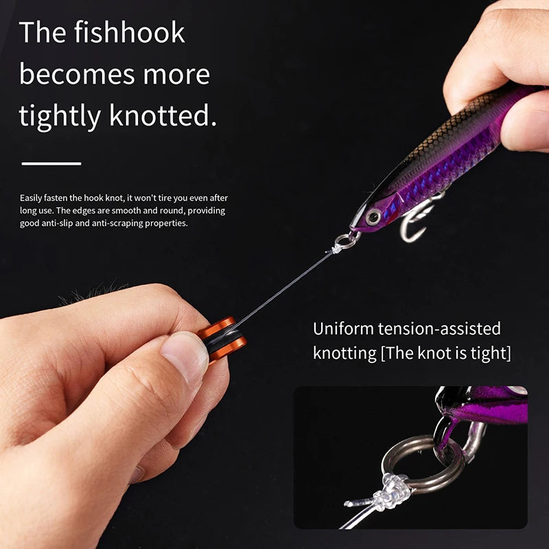 Alloy Fishing Cable Ring - Anti-Slip Line Cutter Tool for Fishing Reel Leader Knot Tightening