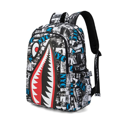 Anti-Theft Waterproof Backpack — Unisex Fabric Rucksack Travel Bag for School & Students