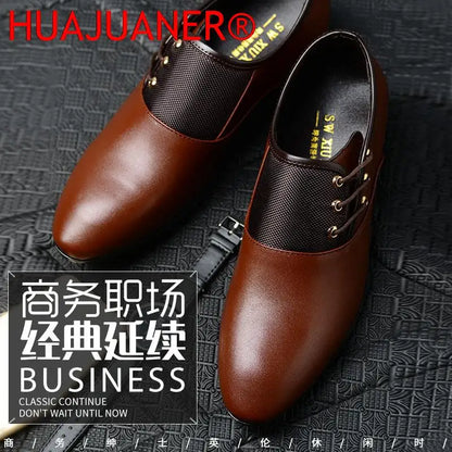 2026 Classic Men’s Leather Dress Shoes - Round Toe Oxford Business Casual Wedding Shoes, Formal Style Sizes 38-48