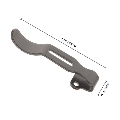Stainless Steel Knife Back Clip - Compact Pocket Belt Clamp for Hiking, Camping & Outdoor Use