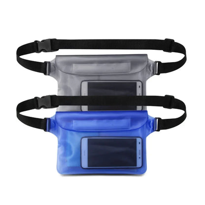 3-Layer Waterproof Phone Dry Bag - Large Transparent Underwater Protective Pouch for iPhone & Mobile Phones