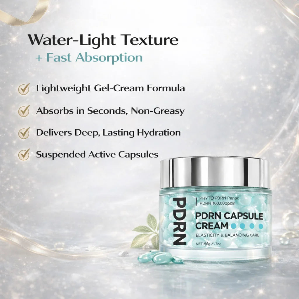 PDRN Capsule Cream 100 Moisturizer with Hyaluronic Acid & 9 Peptides, Hydrating, Firming & Nourishing Face Cream