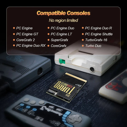 PCE Game Card — 1000+ Games Memory Storage for PC-Engine TurboGrafX NTSC/PAL Consoles