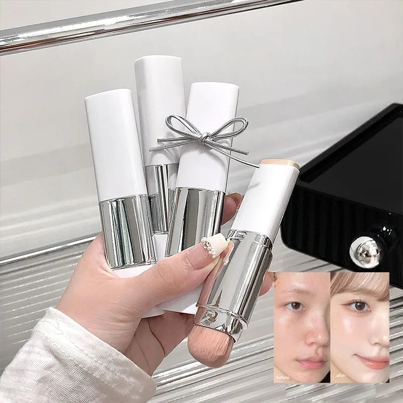Lazy Foundation Stick - Moisturizing Natural Concealer with Matte, Sweat-Resistant Makeup Coverage